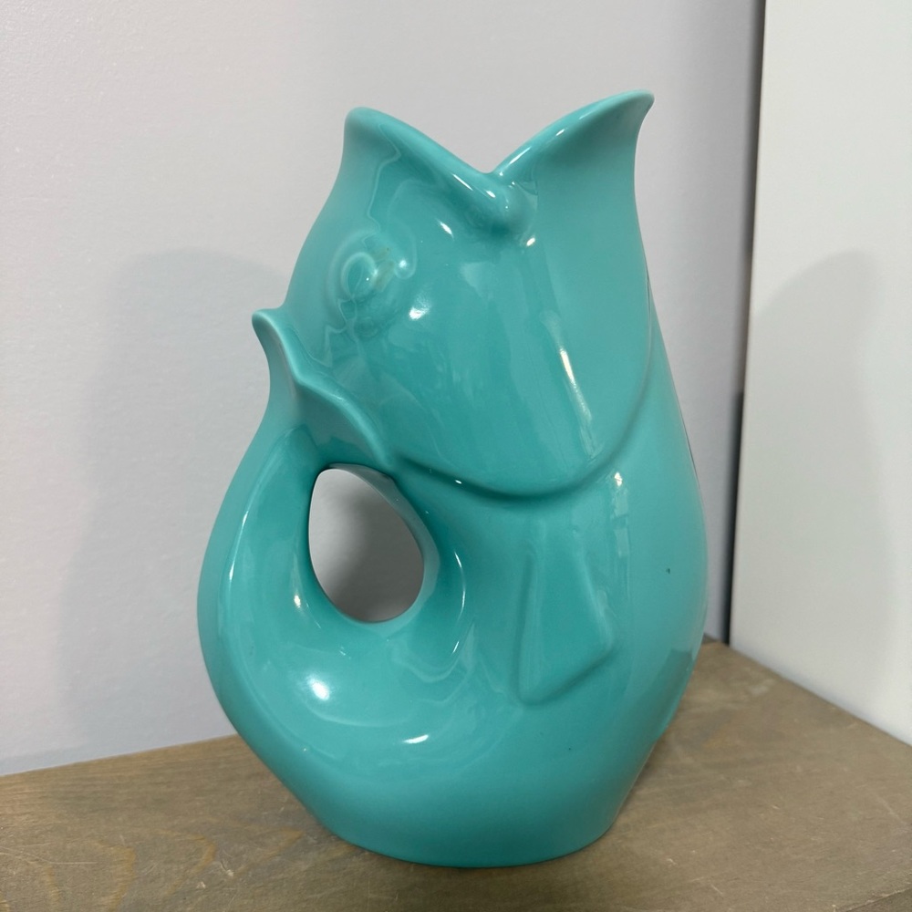 Gurgle Pot Water Pitcher 42oz - Aqua - Large
